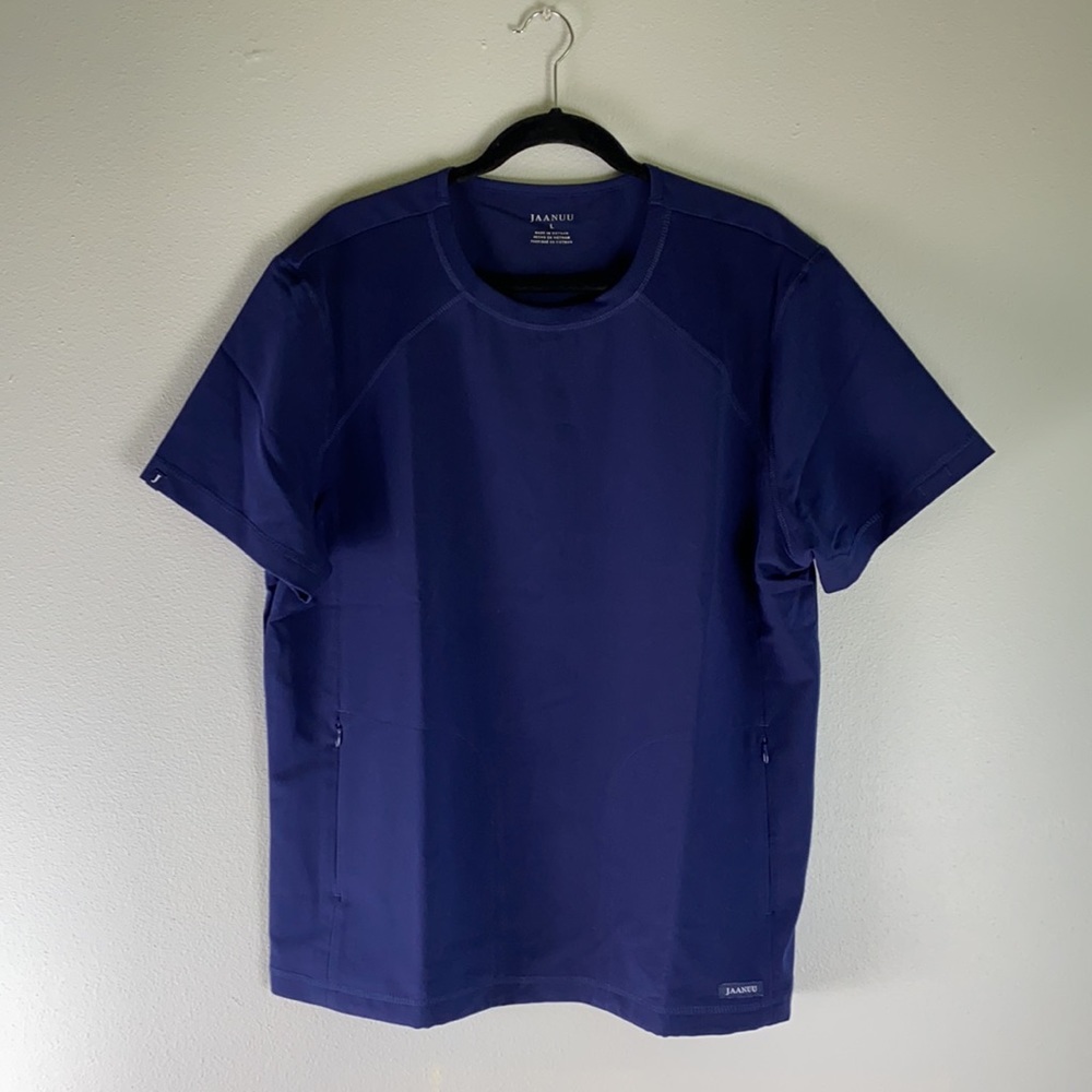 Jaanuu Mens Raglan Crew Neck Scrub Top - Picture 5 of 10